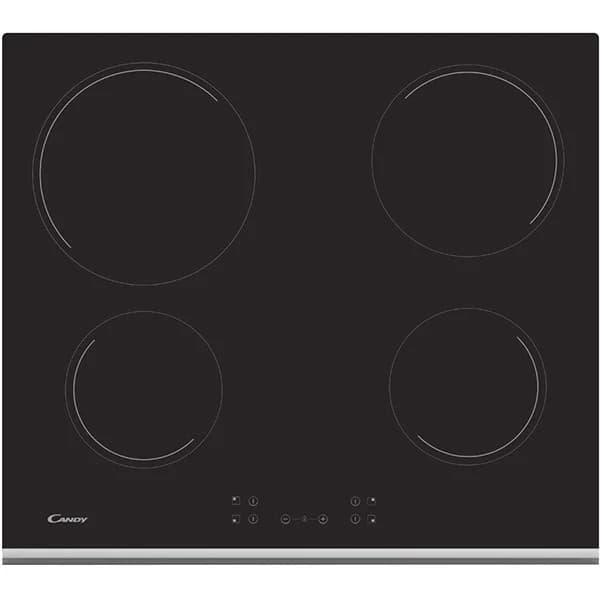Placa Vitrocerâmica Candy CH64XB | 4 Zonas, Preto