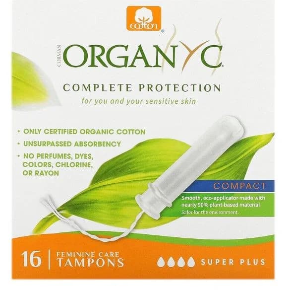 Organyc Tampões Super Plus c/ Aplicador 16 Tampões