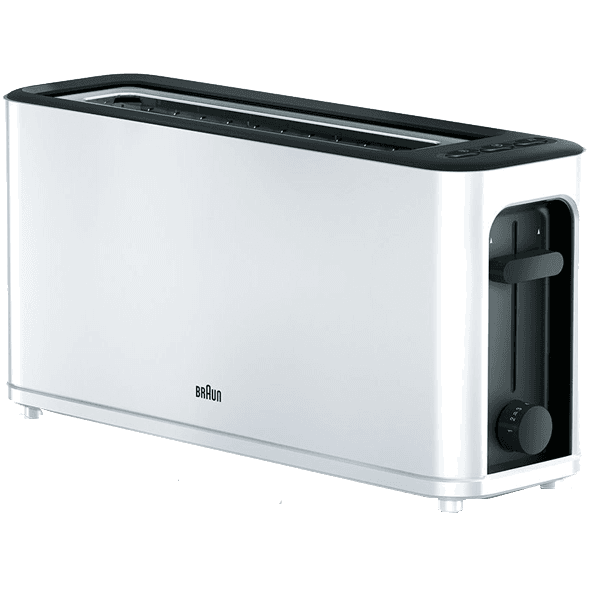 Torradeira Braun HT3100WH | 1000W, Descongelação, 7 Níveis