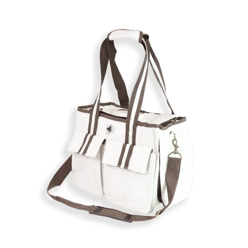 BOLSA ISABELLA BEGE/CASTANHO 41x21x31 CM