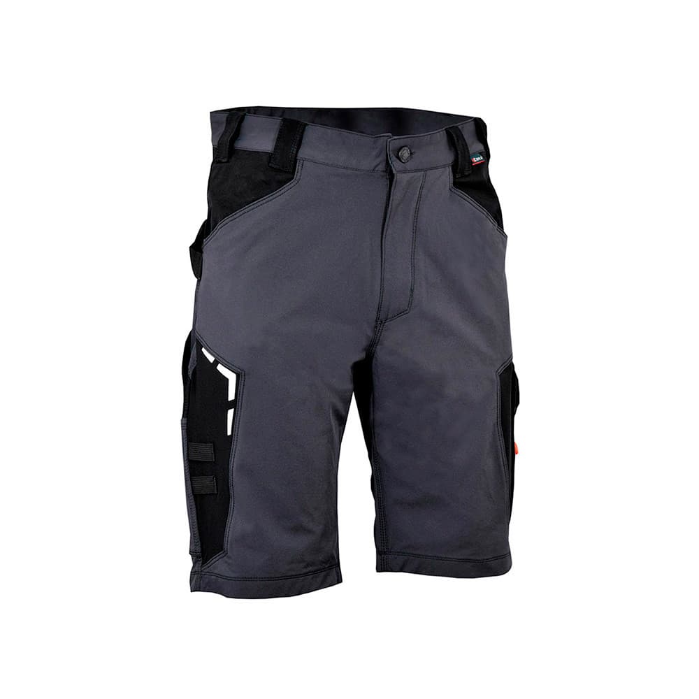 Bermuda bortan cinzento escuro preto cofra tamanho 46