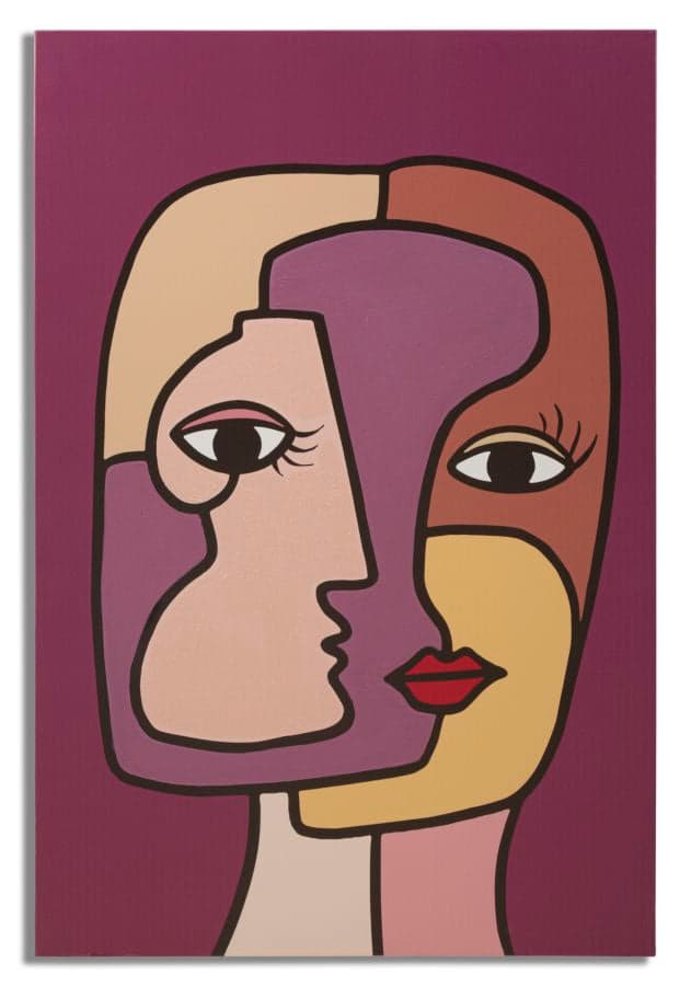 Estampa pintada Faces New -A- Cm 60x3x90