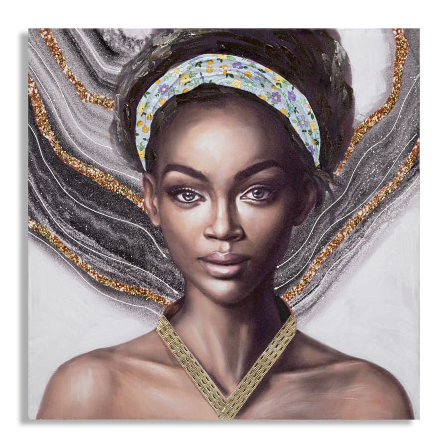 Pintura Sobre Tela Naomi -B- Cm 100x3x100