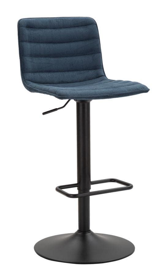 Banco Bar High Navy Cm 43x49,5x85,5-107(seduta Cm 61-82,5) Conjunto 2pcs