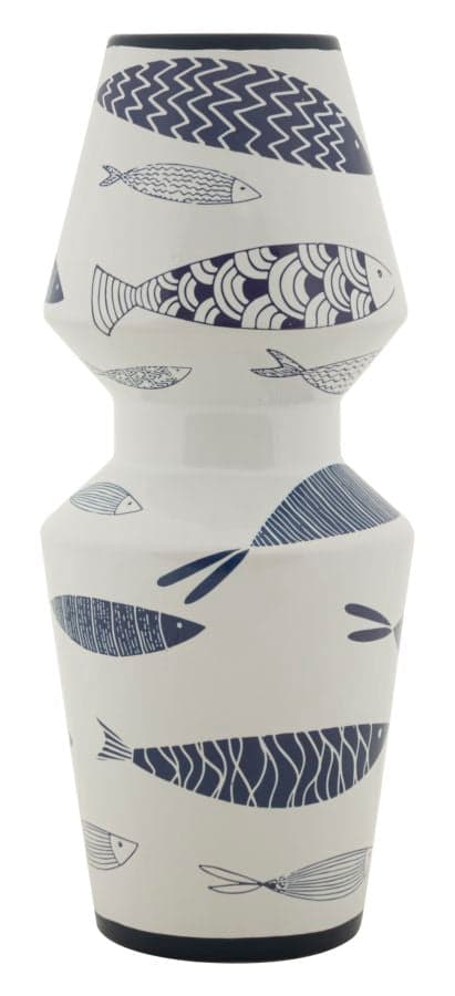 Jarra Cerâmica Fish Double Cm ø 14x34