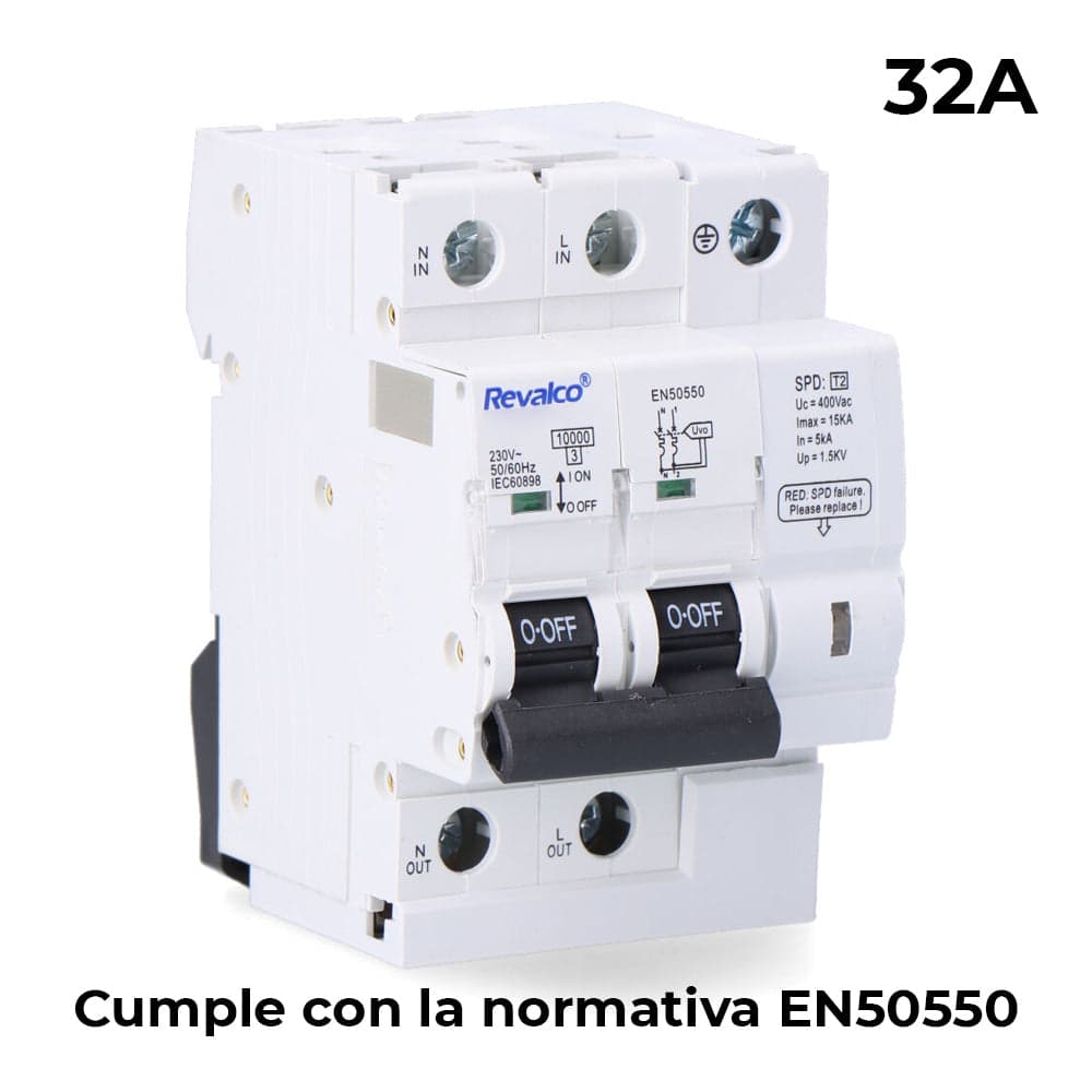 IGA 2P 32A C 10KA PROTEÇÃO DE SOBRETENSÃO PERMANENTE CUMPRE NORMA