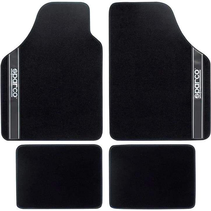 Sparco Kit 4 Tapetes Corsa Strada 2012 B Preto