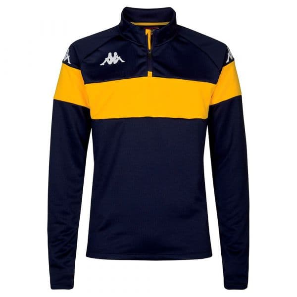 Kappa Dovare Half Zip Sweatshirt Amarelo,Azul L Homem