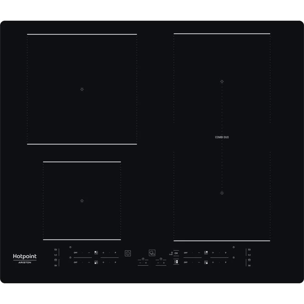 Placa de Indução Hotpoint HB 4860B NE | 4 Zonas, Preto, 59cm