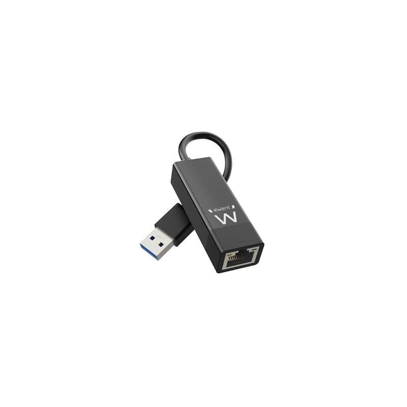 Adaptador de Rede Ewent EW1017 Gigabit Ethernet USB 3.2 Gen 1 Preto