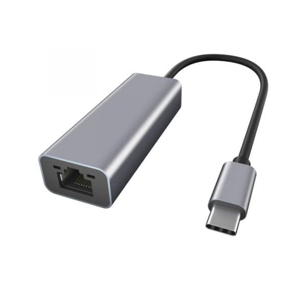 Ewent Cabo Usb Type C / Lan Gigabit, Aluminium, Space Grey - Ew9818