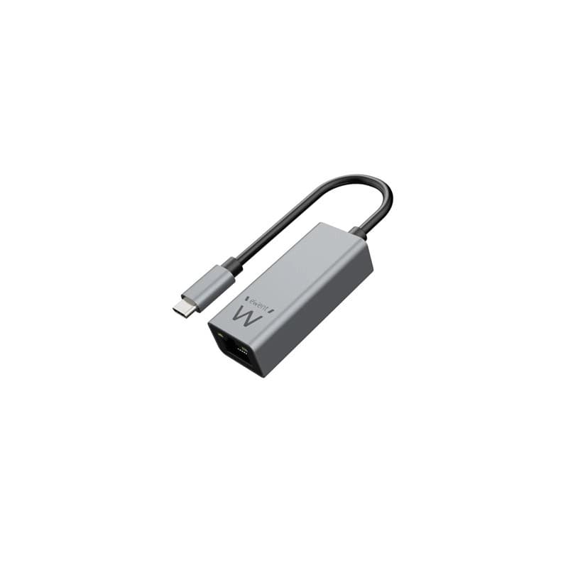 Ewent Cabo Usb Type C / Lan Gigabit, Aluminium, Space Grey - Ew9818