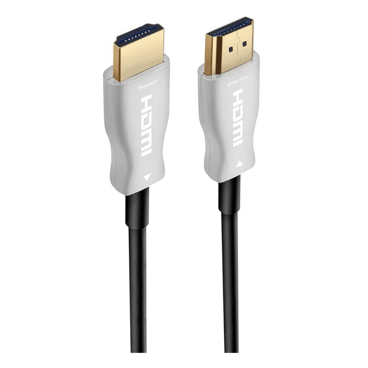 Ewent EC1353 Cabo HDMI Ótico Híbrido AOC UHD 4K Macho-Macho 10m Preto/Prateado