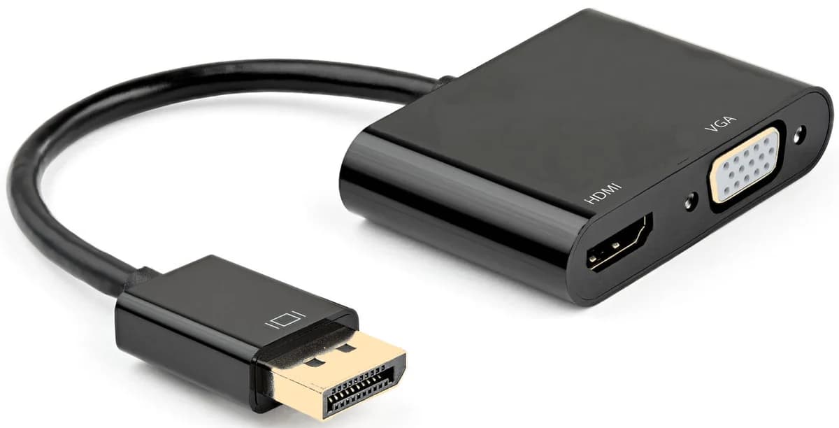 Ewent Adaptador Displayport para Hdmi 4K e Vga Fhd - EC1457