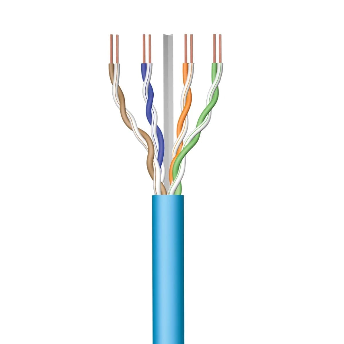 Bobine Cabo de Rede Ewent IM1221 Cat6A U/UTP LSZH 30m Azul
