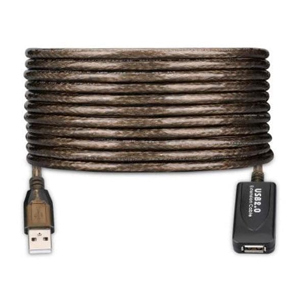 Cabo Ewent Amplificador de Sinal USB 2.0 10m Preto
