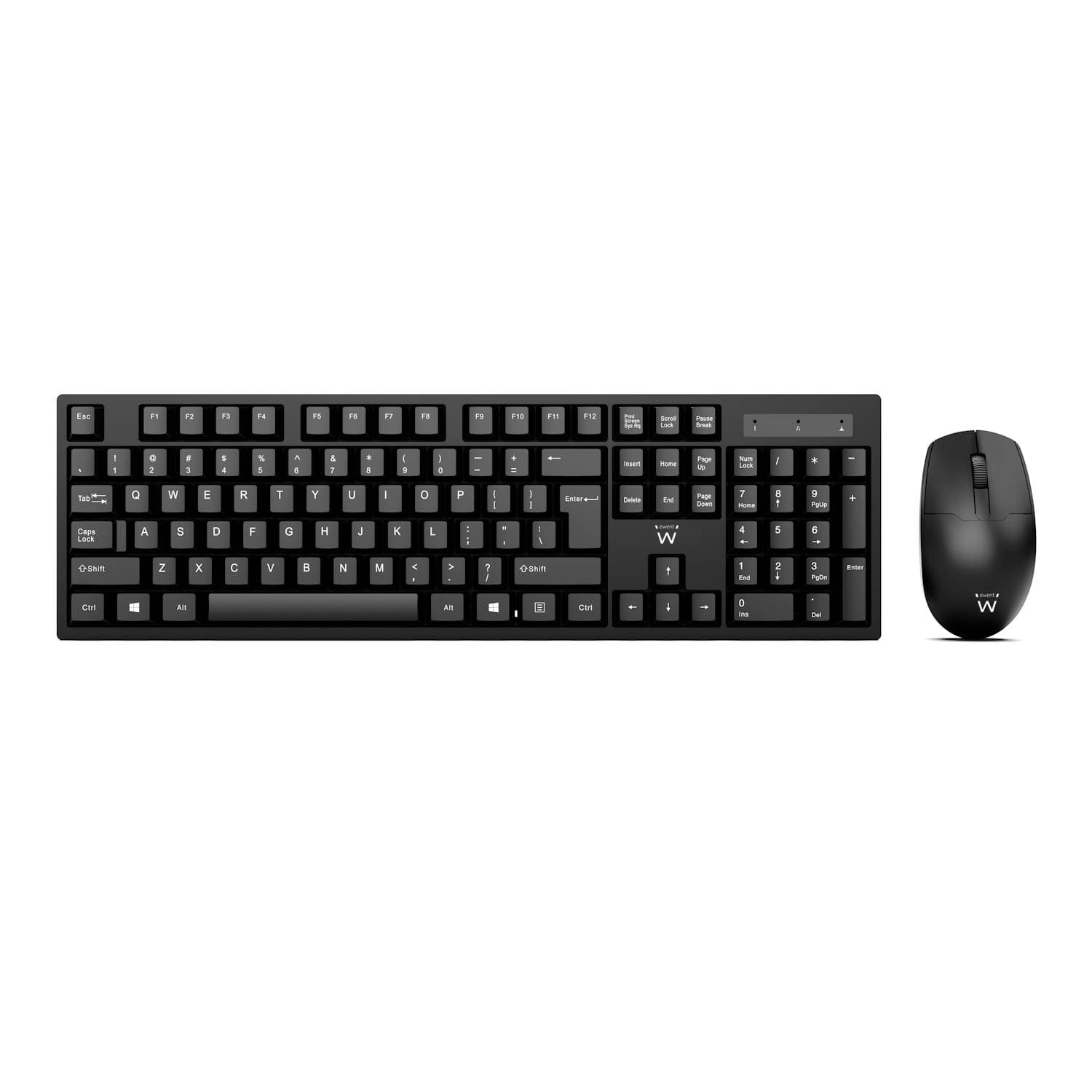 Teclado + Rato Ewent Wireless PT Preto