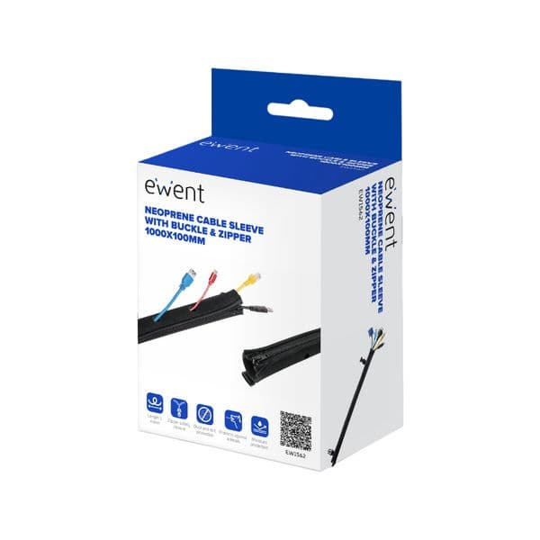 Ewent Organizador p/ Cabos Manga c/ Fecho EW1562 1Mtr EW1562 - EW1562