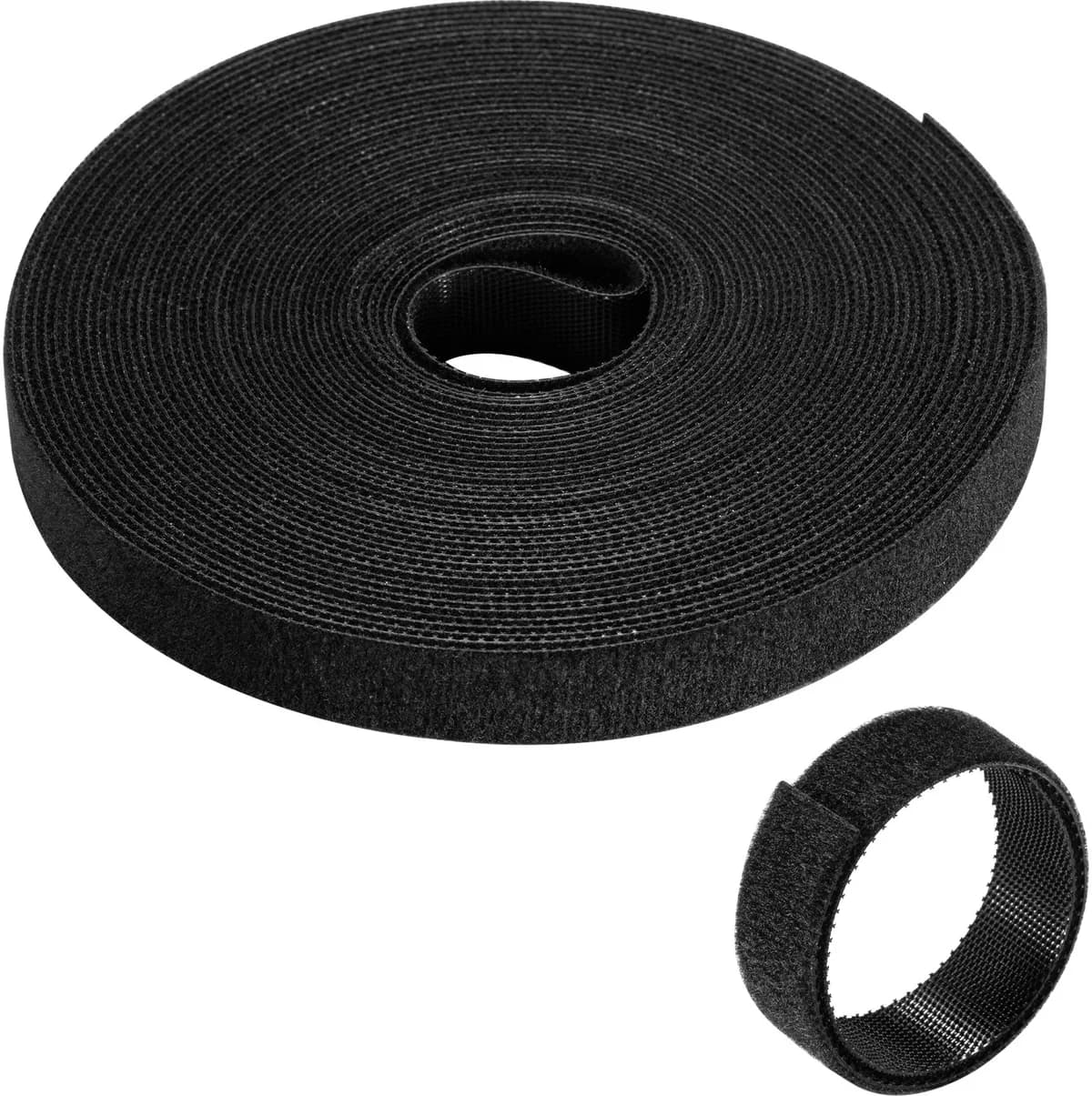 Ewent EW1563 Fita Velcro Organizador de Cabos Hook & Loop Reutilizáveis 15mm x 10 metros Preto