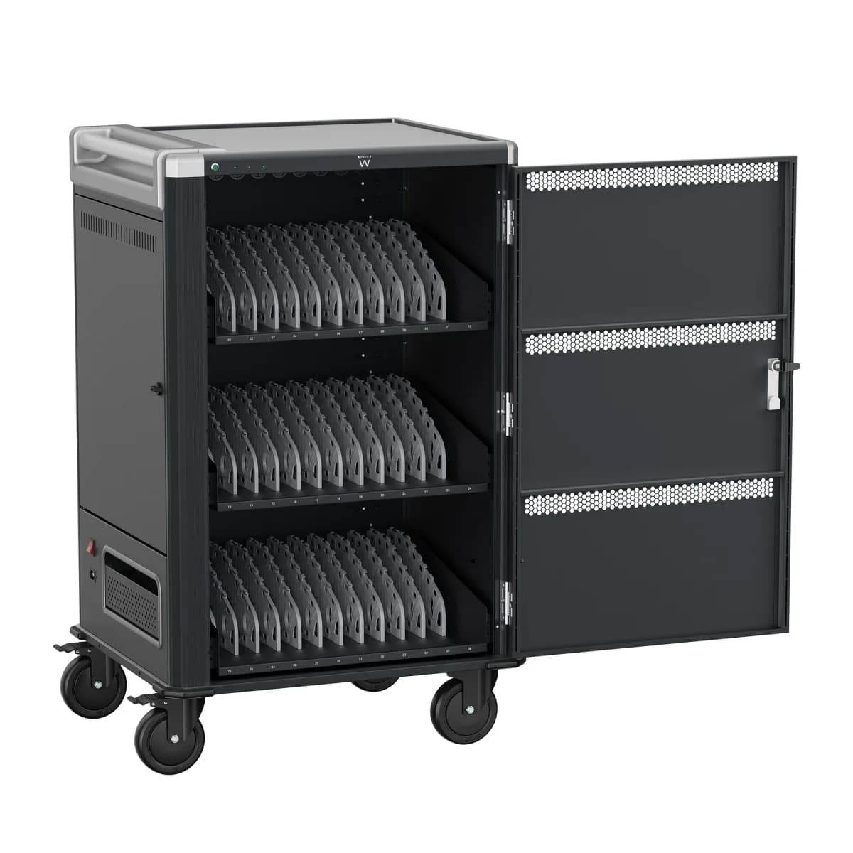 Ewent Carrinho de Carregamento e Armazenamento Móvel p/ 36 Portáteis/Tablets - EW1701