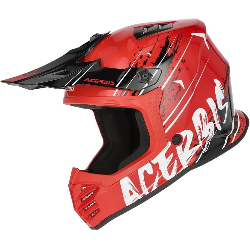 CAPACETE CRIANÇA ACERBIS PROFILE JUNIOR VERMELHO/PRETO