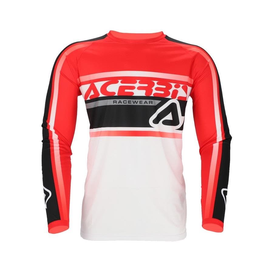 CAMISOLA ACERBIS MX LINEAR LUGO BRANCO/PRETO