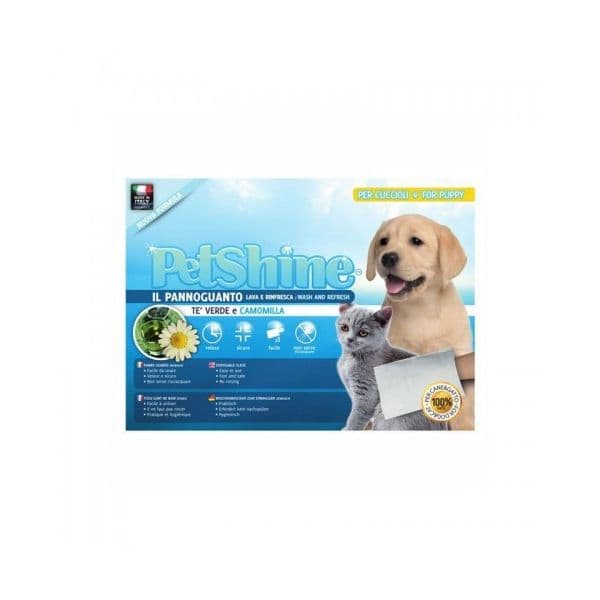 Petshine Pano Luva Chá Verde & Camomila x1