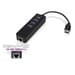 Hub USB Ewent 3 Portas USB 3.1 Gen 1 + 1 Porta RJ45 Gigabit