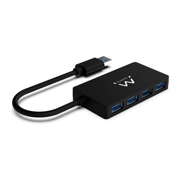 Hub USB Ewent 4 Portas USB 3.1 Gen 1 Com Alimentação