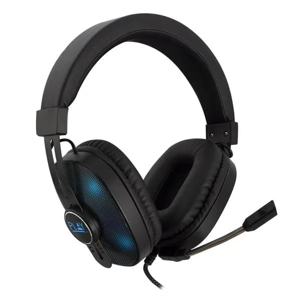 Ewent Headphones Gaming Mic, Light effect 2xjack 3.5mm + USB - PL3321