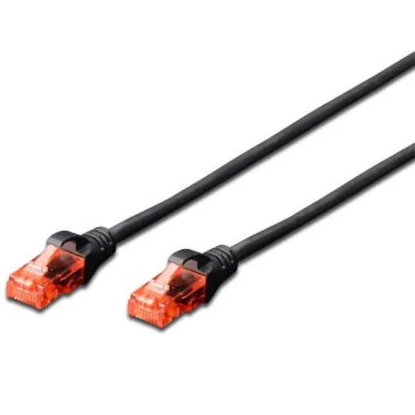 Cabo de Rede Ewent RJ45 U/UTP Cat.6 5 M Preto