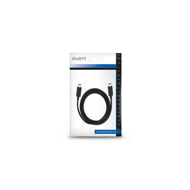 Cabo USB-C Ewent PD 60W 10Gbps 4K 1 M