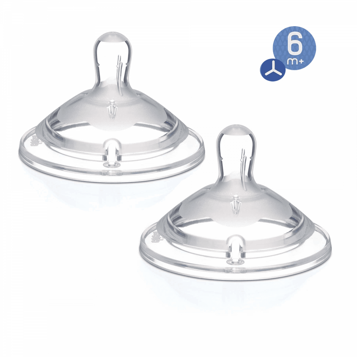 CHICCO Tetina Natural Feeling 6M+ Fluxo Rápido 2un