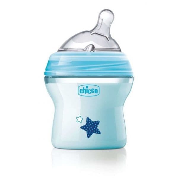 Chicco Biberão Silicone NaturalFeeling 0M+ 150ml Azul