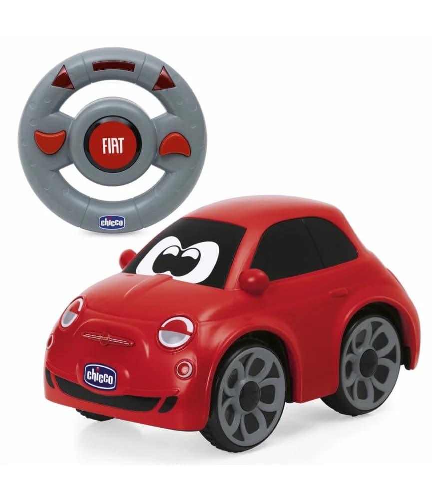 Chicco Carro Com Rádio Controle Fiat 500 Vermelho