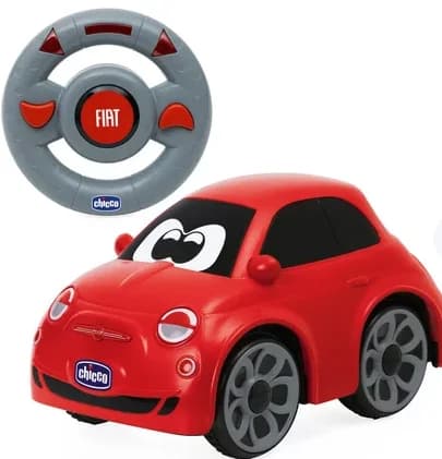 Chicco Carro Com Rádio Controle Fiat 500 Vermelho