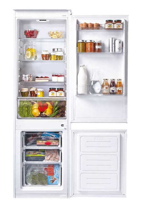 Frigorífico Combinado Encastrável Candy CKBBS 100/1 | 176,9x54x54,5 cm | 190 L | F | Branco