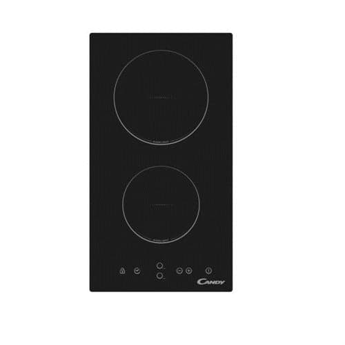 Placa de Vitrocerâmica Candy CDHC 30 | Elétrica | 28.8 cm | 2 Zonas | Preto