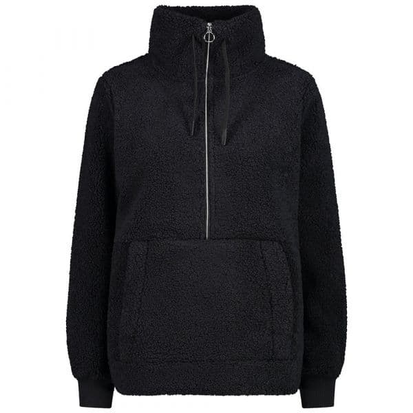 Cmp 32p3806 Half Zip Sweatshirt Preto M Mulher