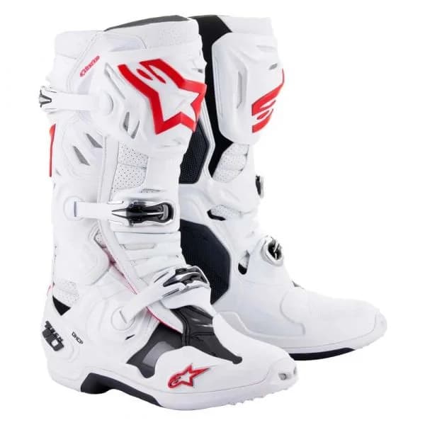 Alpinestars Botas Tech 10 Supervented White / Bright Red 9