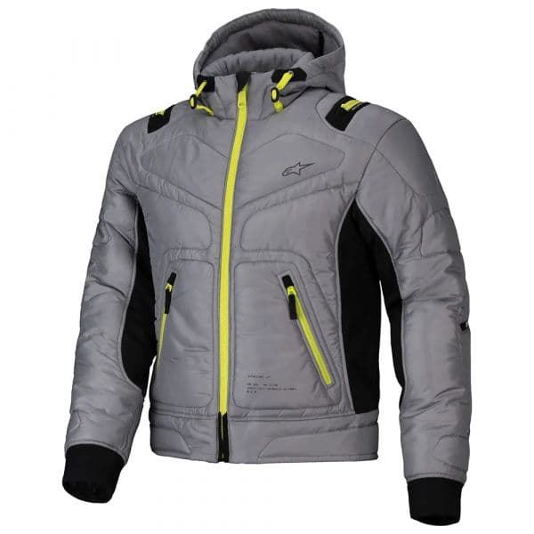Alpinestars Casaco Com Capuz Mohobbs WP Lunar Grey / Lime Punch M