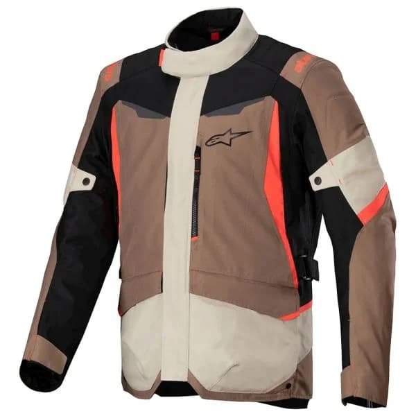 Alpinestars Casaco ST-1 WP Dark Khaki / Sand / Black / Red Fluo XL