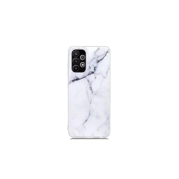 Capa Silicone Marble Samsung Galaxy S21 Plus Branco - 80608738
