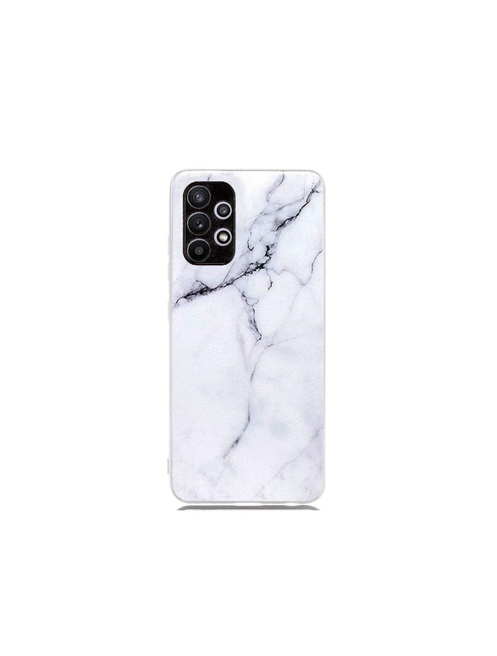 Capa Silicone Marble Samsung Galaxy S21 Plus Branco - 80608738