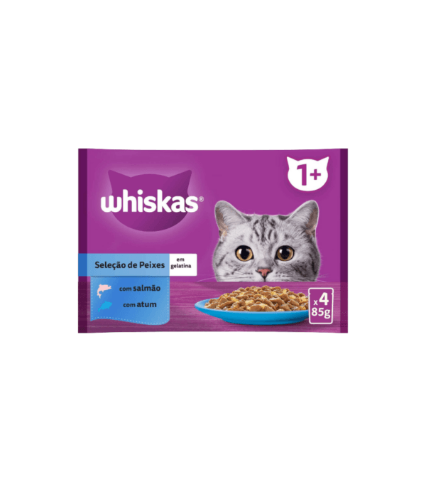 Whiskas Seleção de Peixes 4x85gr Comida Húmida para Gato - Campet