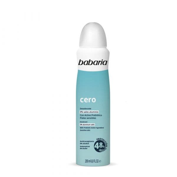 Babaria Deodorant Cero Antitranspirante em Spray para Pele Sensível 200ml