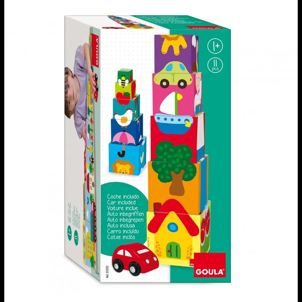 Goula Cubos Empilháveis Carro - 55202