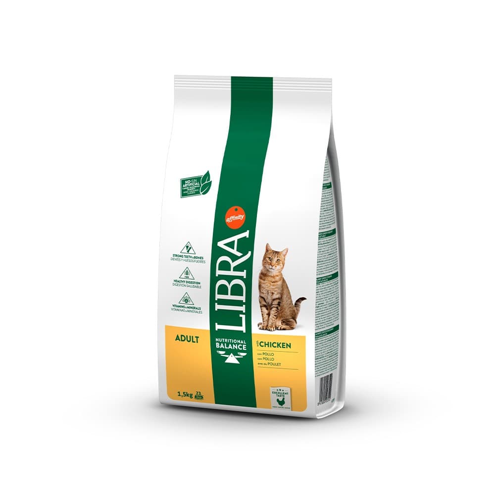 Libra Adult Frango 1,5kg Ração Seca para Gato - Campet