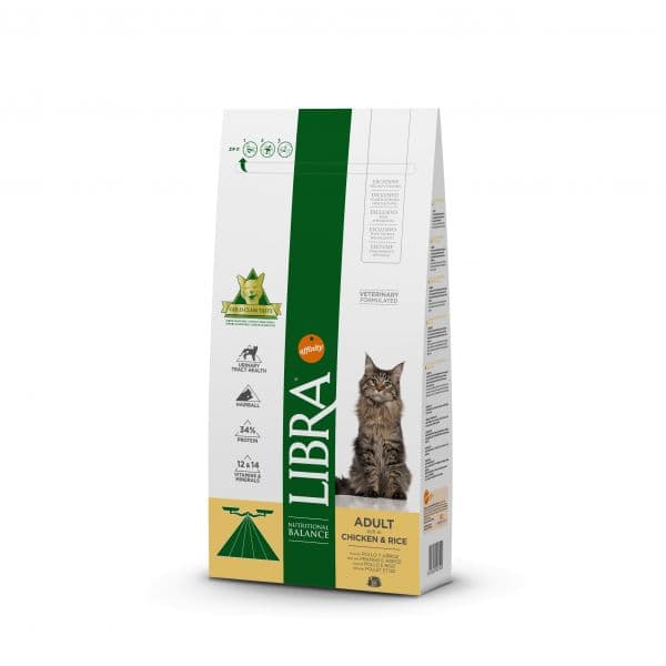 Libra Adult Chicken & Rice Cat 12Kg