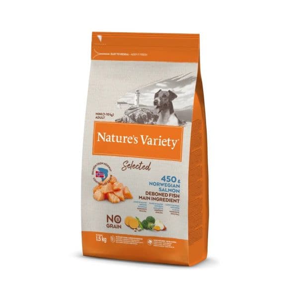 Nature's Variety Selected No Grain Mini Norwegian Salmon 7Kg